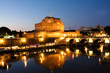 Castle of Saint Angelo in Rome at night Castle of Saint Angelo in Rome at night