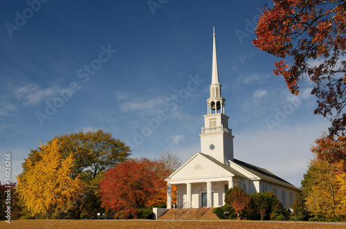 Photo: church in a rural setting church in a rural setting