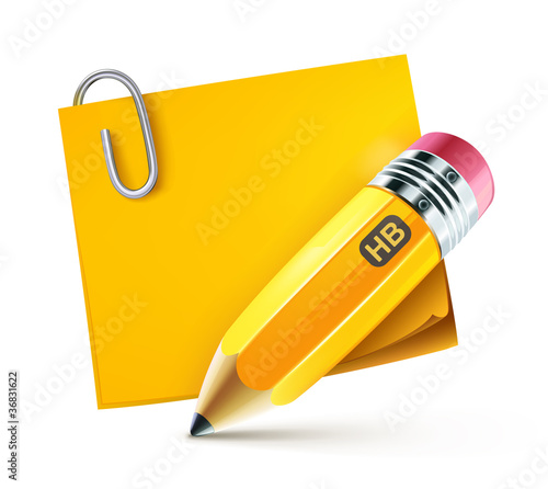 Illustration: yellow pencil yellow pencil