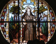 Stain glass in catholic church