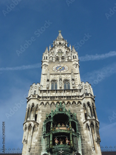 Foto: Turm des neuen Rathauses in München Turm des neuen Rathauses in München