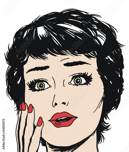 Illustration: rostro de una mujer hermosa rostro de una mujer hermosa