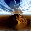 Volcanic crater