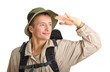 young man dressed in a tourist
