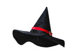 Photo: Black witch hat with red strip Black witch hat with red strip