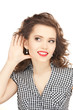 woman listening gossip