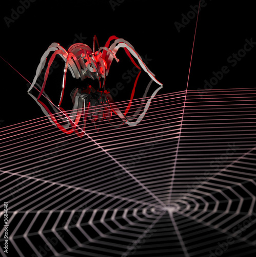 Foto: lurking metallic spider lurking metallic spider