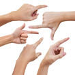Hand poiting something