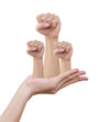 Hand on hand