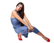 Sexy girl posing in rnb style cloth
