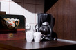 coffee makers and two cups