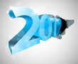 New Year 2012 coming from the big hole New Year 2012 coming from the big hole