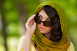 Beautiful woman with sunglasses outdoor