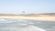 Kite surfer at the beach on Carrapateira in Portugal