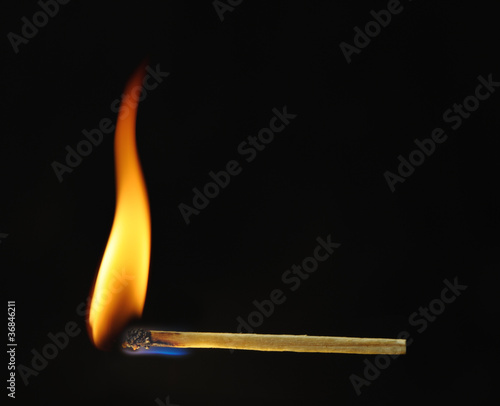 Photo: Burning match Burning match