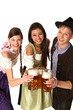 Gruppe auf dem Oktoberfest