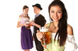 Gruppe auf dem Oktoberfest