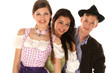Gruppe auf dem Oktoberfest
