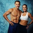 Beautiful athletic couple.