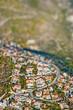 Residential area with tilt shift lens effect Residential area with tilt shift lens effect