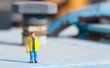 Figurine of construction worker