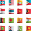 Vector flags. Asia, part 7