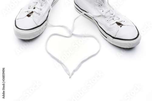 Photo: Weiße Turnschuhe Weiße Turnschuhe