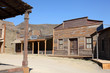 An old American western style town