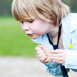 portrait boy outside