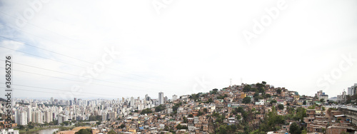 Photo: Slum of Brazil. Favela. Slum of Brazil. Favela.