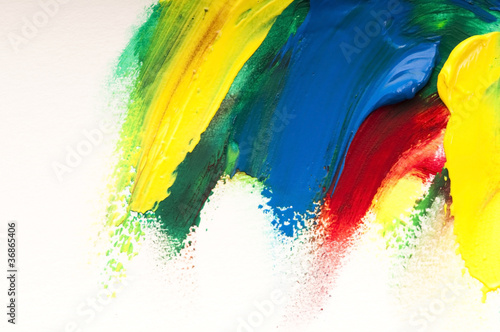 Photo: mixing paints. background mixing paints. background