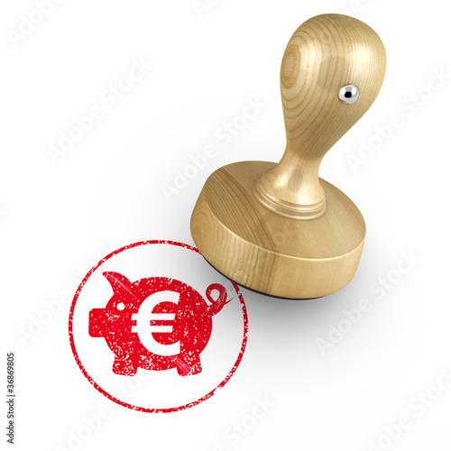 Illustration: Stempel - Sparschwein Stempel - Sparschwein