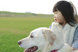 Photo: 女の子と犬 女の子と犬