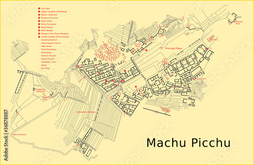 Vektor: Machu Picchu Machu Picchu