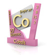 Cobalt form Periodic Table of Elements - V2