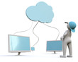 3D Man cloud computing