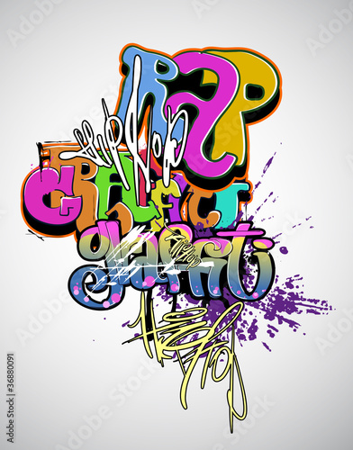 Vector: Graffiti modern art Graffiti modern art