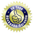 rückgabe-garantie 30 tage button gold daumen hoch oben