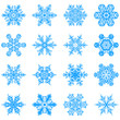 schneeflocken, eisblume, schneekristall, schnee, kristall
