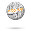 3D-Kugel, Webdesign, Keywörter, Optimierung, SEO