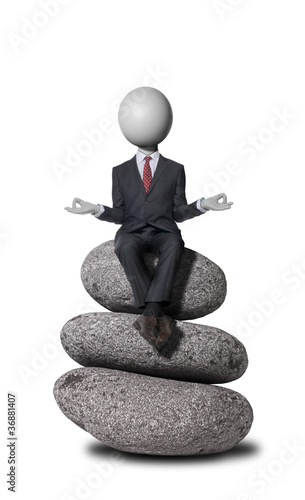 Photo: Homme d'affaires philosophe Headman concept Homme d'affaires philosophe Headman concept