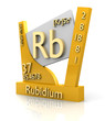 Rubidium form Periodic Table of Elements - V2 Rubidium form Periodic Table of Elements - V2