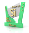 Silicon form Periodic Table of Elements - V2 Silicon form Periodic Table of Elements - V2