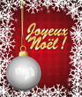Joyeux noël ! Carte cadre flocons.