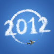 2012 Travel the world clouds concept 2012 Travel the world clouds concept