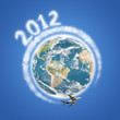 2012 Travel the world clouds concept