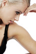 Profile of a pretty woman