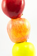 Apple fruit on white background