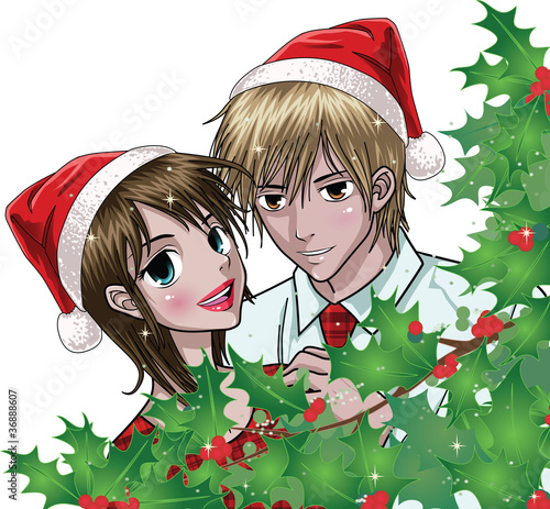 Anime Christmas Couple