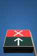 No output signal against a blue sky.